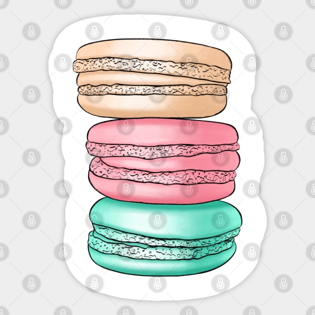 Macarons Sticker by Kuchinska design